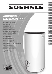 Soehnle AIRFRESH Clean 300 Gebruiksaanwijzing