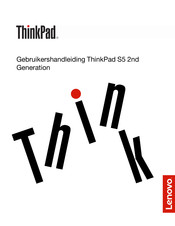 Lenovo ThinkPad S5 2nd Generation Gebruikershandleiding