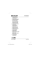 EINHELL TC-CS 860 Kit Originele Handleiding