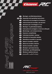 Carrera RC 370142028 Montage- En Gebruiksaanwijzing