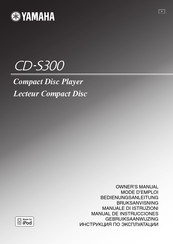 Yamaha CD-S300 Gebruiksaanwijzing