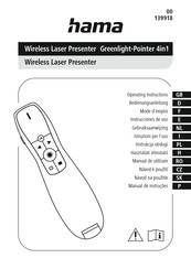 Hama Greenlight-Pointer 4in1 Gebruiksaanwijzing