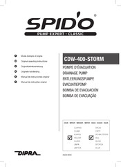 DIPRA SPIDO CDW-400-STORM Originele Handleiding