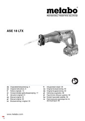 Metabo ASE 18 LTX Oorspronkelijke Gebruiksaanwijzing