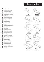 Hansgrohe Metris 31494 Series Handleiding