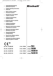 EINHELL 42.512.10 Originele Handleiding