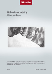 Miele WER 875 WPS Excellence Gebruiksaanwijzing