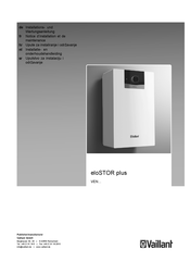 Vaillant eloSTOR plus VEN 10/7-5 U Installatie- En Onderhoudshandleiding