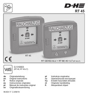 D+H RT 45 Originele Handleiding