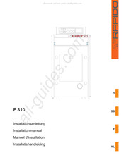 Rapido F 310 Installatiehandleiding