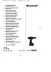 EINHELL RT-CD 10,8 Li Originele Handleiding