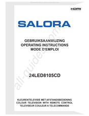 Salora 24LED8105CD Gebruiksaanwijzing