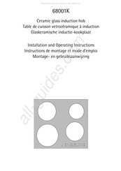 AEG 68001K Montage- En Gebruiksaanwijzing