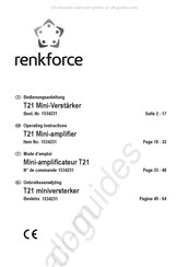 Renkforce T21 Gebruiksaanwijzing