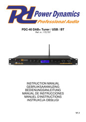 Power Dynamics PDC-40 Gebruiksaanwijzing