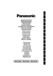 Panasonic NN-E205 Gebruiksaanwijzing