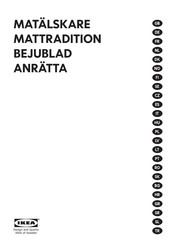 IKEA MATALSKARE Handleiding