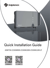 Solplanet ASW80K-LT Snelle Installatiehandleiding