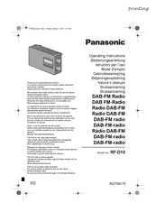 Panasonic RF-D10 Gebruiksaanwijzing