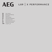 AEG LX9 X PERFORMANCE Gebruikershandleiding