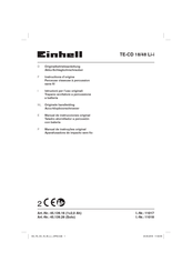 EINHELL TE-CD 18/48 Li-i Originele Handleiding