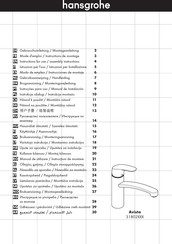 Hansgrohe Avista 31802 Series Gebruiksaanwijzing