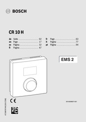 Bosch CR 10 H Handleiding