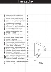 Hansgrohe Focus 31820 Series Gebruiksaanwijzing