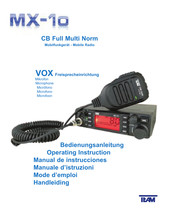 Team Electronic MX-10 Handleiding