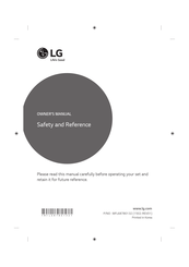 LG 55UF77 Series Gebruikershandleiding