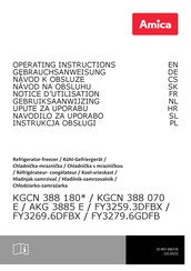 Amica FY3259.3DFBX Gebruiksaanwijzing