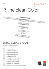 Easy Drain ESS R-line clean Color Opbouwhandleiding