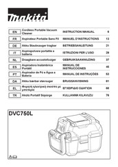 Makita DVC750L Gebruiksaanwijzing