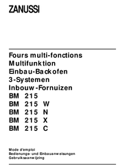 Zanussi BM 215 X Gebruiksaanwijzing