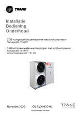 Trane CXB 080 Handleiding Voor Installatie, Bediening En Onderhoud