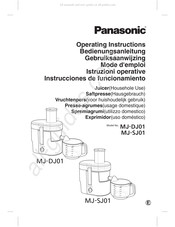 Panasonic MJ-DJ01 Gebruiksaanwijzing