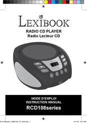 LEXIBOOK RCD108 Series Instructiehandleiding