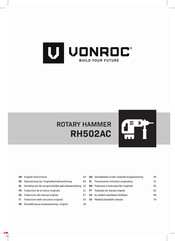 VONROC RH502AC Vertaling Van De Oorspronkelijke Gebruiksaanwijzing