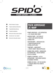 SPIDO Odrea JC-800P Originele Handleiding