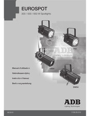 ADB EUROSPOT DS54 Gebruiksaanwijzing