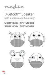 nedis SPBT4100GY Verkorte Handleiding