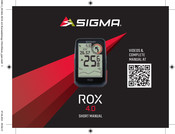 Sigma ROX 4.0 Korte Handleiding