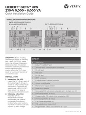 Vertiv LIEBERT GXT5-5000IRT5UXLN Beknopte Installatiegids