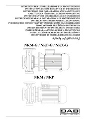 DAB NKM-GE 65-315 Instructies Voor Gebruik En Onderhoud