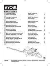Ryobi RHT25X60RO Gebruikershandleiding