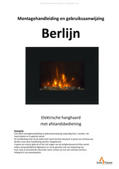 livin flame Berlijn Montagehandleiding En Gebruiksaanwijzing