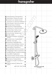 Hansgrohe Croma Showerpipe 220 27185000 Gebruiksaanwijzing