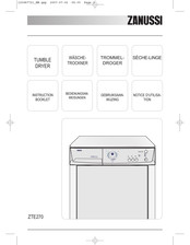 Zanussi ZTE270 Gebruiksaanwijzing