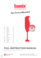 Bamix Pro-2 Instructiehandleiding