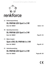 Renkforce DL-PAR106 Gebruiksaanwijzing